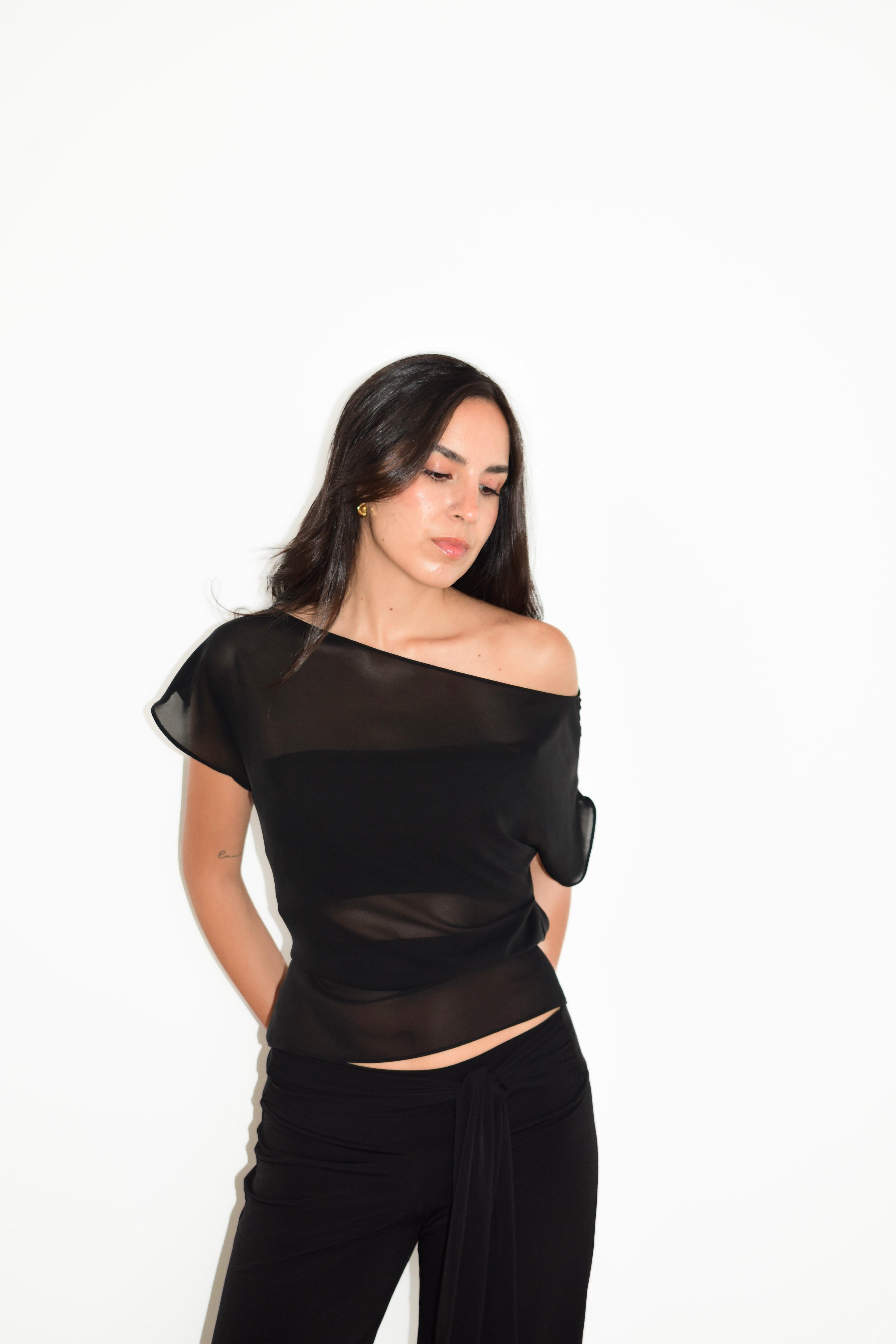 TOP LENA NEGRO