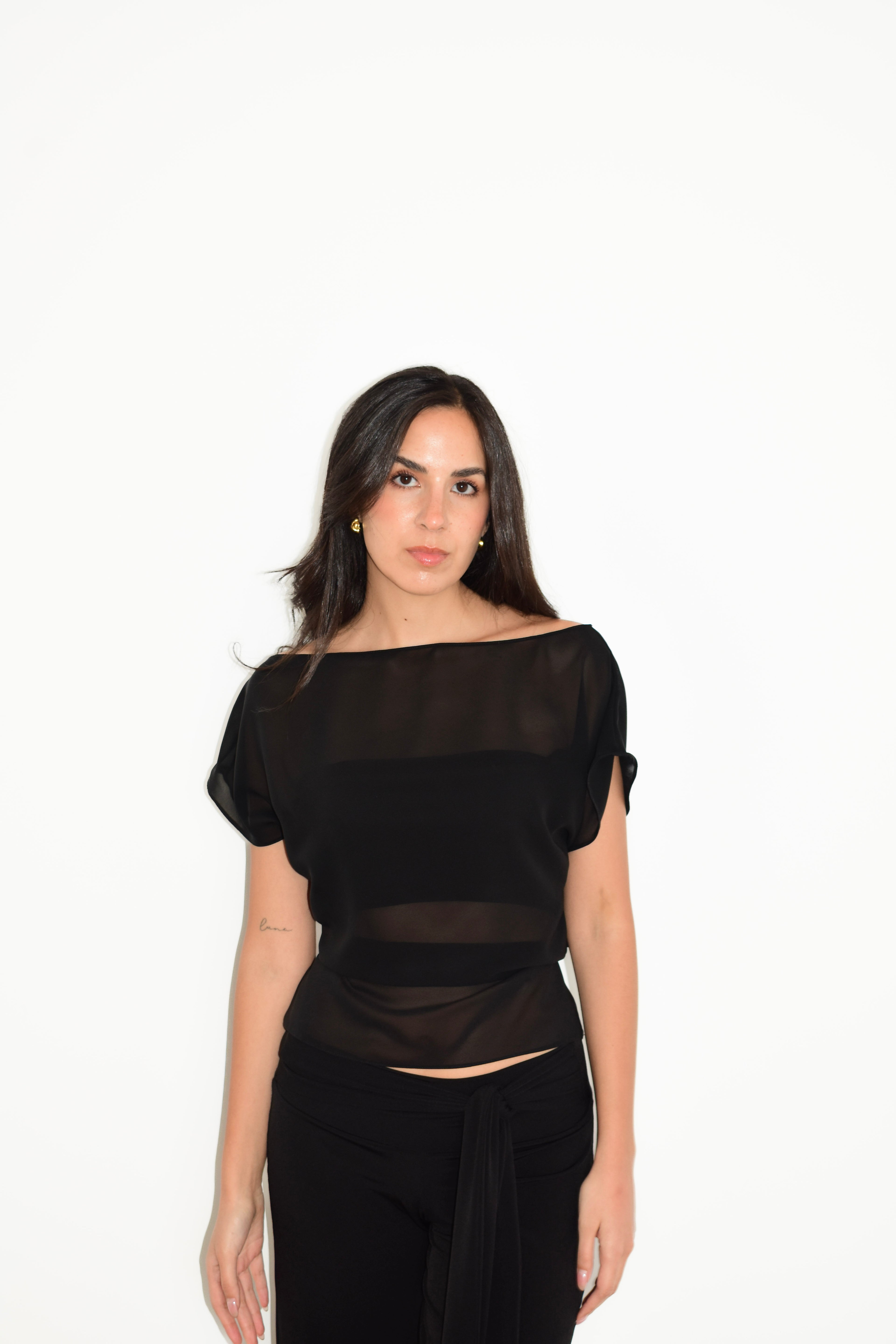 TOP LENA NEGRO