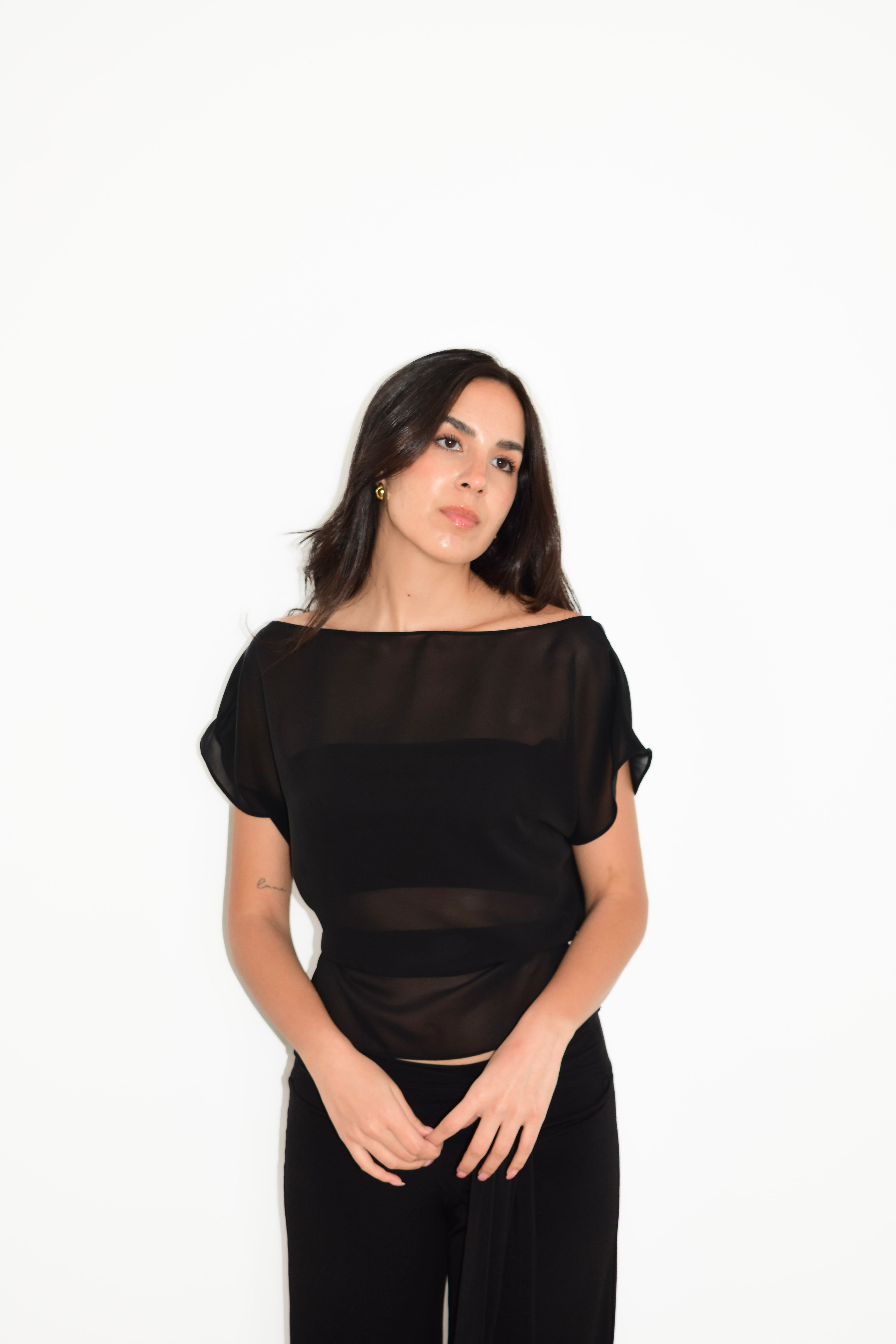 TOP LENA NEGRO