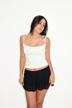 CLARA MINI SKORT NEGRA GASA