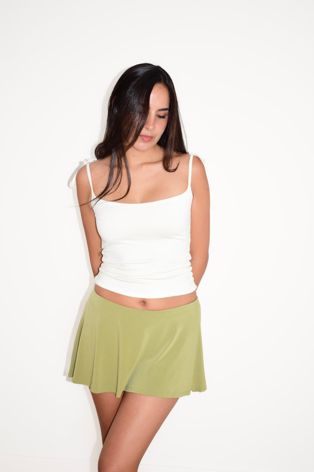 CLARA MINI SKORT OLIVA