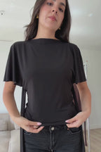 TOP MELINA NEGRO